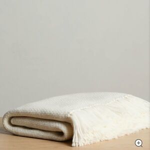 Jenni Kayne alpaca basketweave throw blanket
